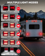 Kohree Wireless Trailer Lights Magnetic, 328 FT Signal Synchronization, Rechargeable Wireless Trailer Tow Lights LED Kit, IP67 Waterproof, 10-Hour