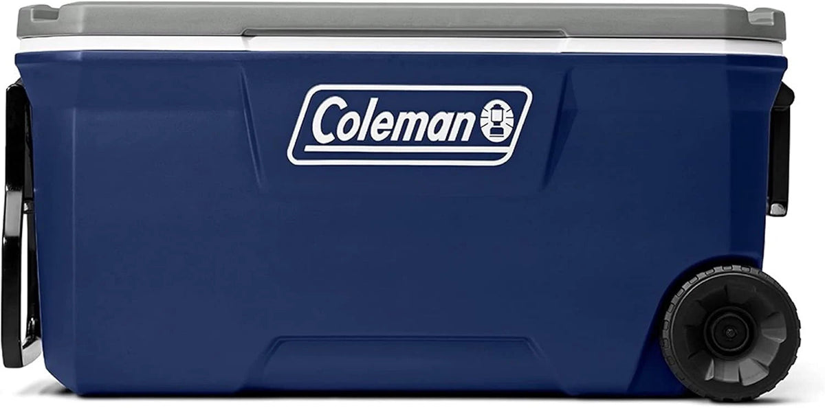 Coleman Classic Series Insulated Wheeled Cooler, 100-Quart, Rock Grey - Wheeled