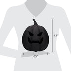 Paper Mache Jack-o'-Lantern Decoration, 8.3", Halloween by Way To Celebrate
