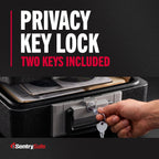 SentrySafe 1160 Fire-Resistant Box Safe with Key Lock 0.25 Cu. ft., Black
