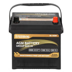 Autocessking Platinum AGM Battery, Group 35 Rechargeable Automotive Batteries for Car, 12 Volt 650 CCA 55Ah 100RC