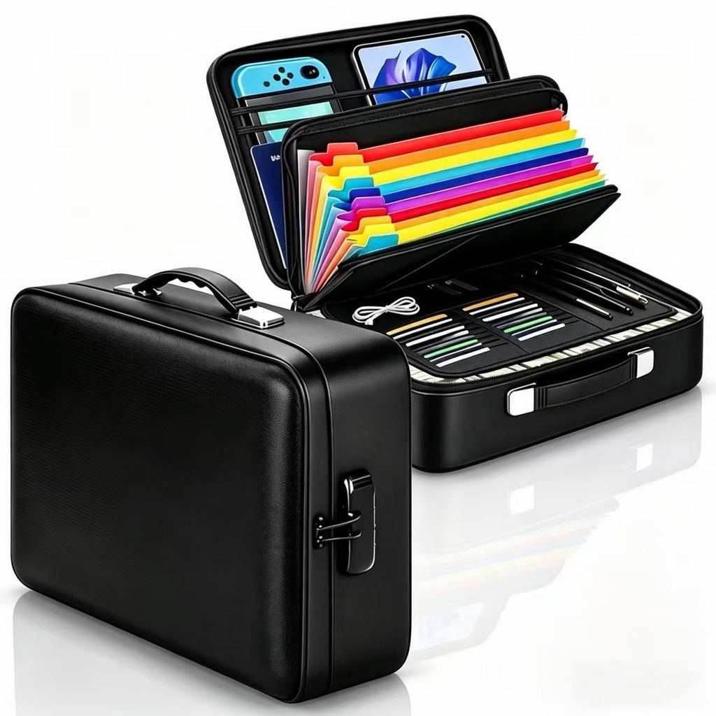 Fireproof Document Box With Combination Lock， Panbear Fire Proof Safe For Home Documents Fireproof Water Resistant Hard Case Safe Box For Important