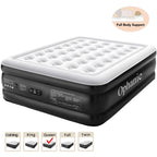 Ophanie Queen Air Mattress, 18-Inch Elevated Inflatable Bed with Built-in Pump, Puncture-Resistant, Quick Inflation/Deflation, Portable for camping &