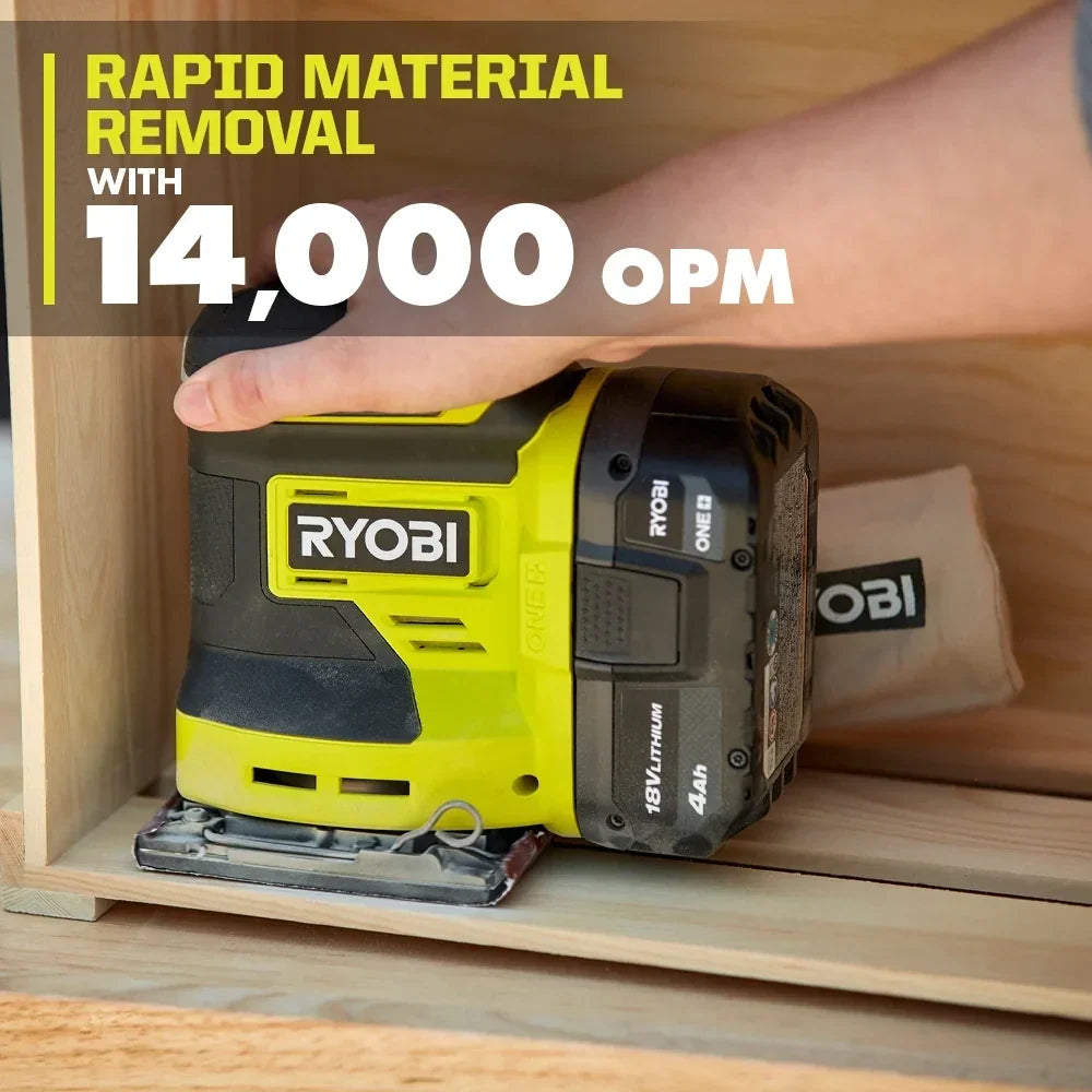 RYOBI 18V ONE+ 1/4 Sheet Sander Kit