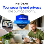 NETGEAR WiFi 6 Router (RAX5) – Security Features, AX1600 Wireless Speed (Up to 1.6 Gbps) - Covers up to 1,500 sq. ft., 20 Devices