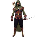 Joyfy Robin Hood Costume for Men Renaissance Medieval Costume Outfit Set for Adult Halloween Dress Up Party