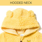 Disney Winnie the Pooh Baby Boy or Girl Cosplay Fleece Hooded Jumpsuit Yellow