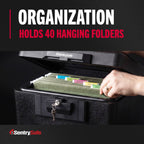 SentrySafe 1170 Fire-Resistant Document Safe with Key Lock, 0.61 CuFt., Black
