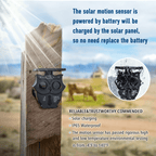 1/2 Mile Long Range Solar Wireless Driveway Alarm System IP65 Weatherproof Outdoor Motion Detectors&Sensor 120dB Siren Sound Light Security Alert