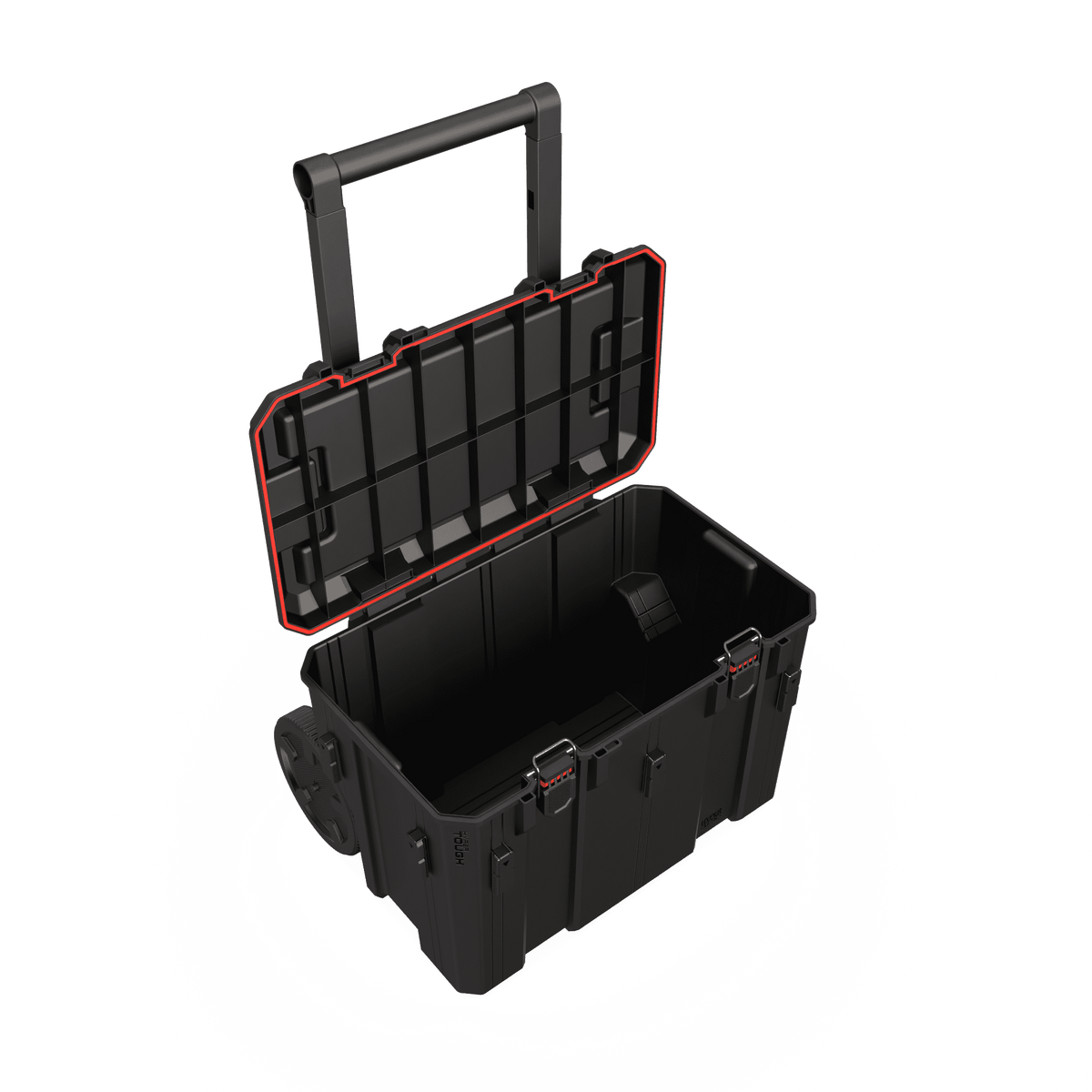 Hyper Tough Hyper Stack Rolling Tool Storage Base Box, Black