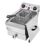 BAYUELSWU Electric Deep Fryer With Basket, 12.5Qt Stainless Steel Single Tank, 8L Basket