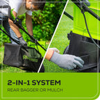 Greenworks 24V 13 Inch Brushless Cordless Lawn Mower With 4.0Ah Battery And Charger