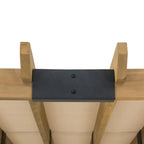 Sunjoy Cedar Wood Hot Tub Pergola 10 x 11 ft With Adjustable Canopy And Privacy Screen