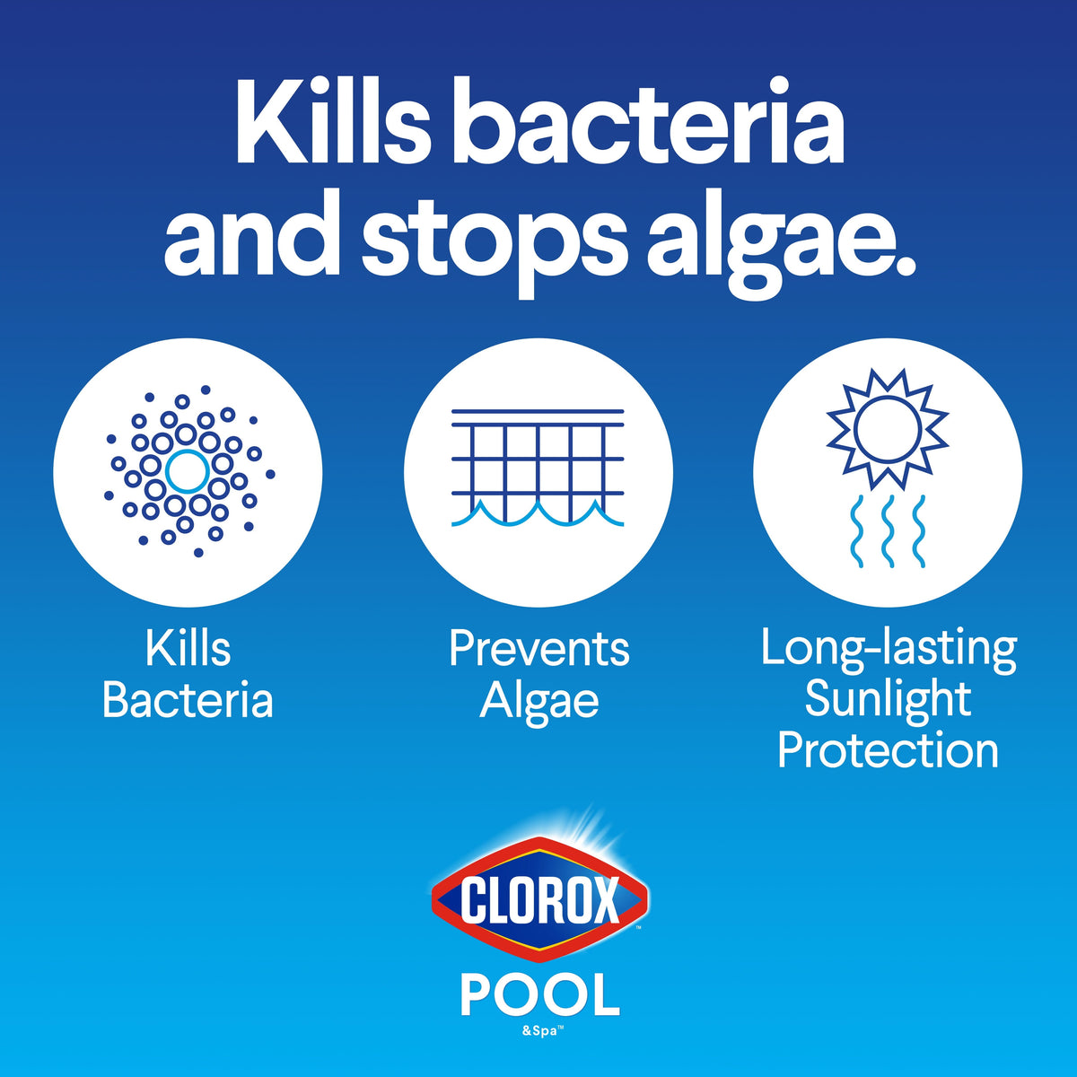 Clorox Pool&Spa XtraBlue 3" Chlorinating Tablets Chlorine Pool Chemicals , 5lb