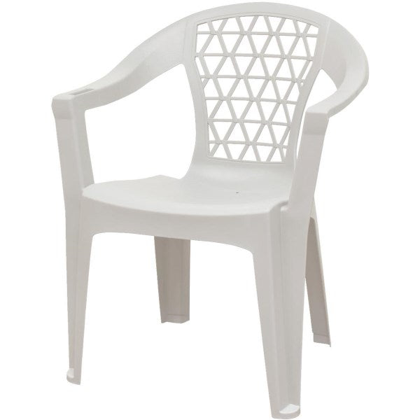 Adams Penza Stackable Chair, White