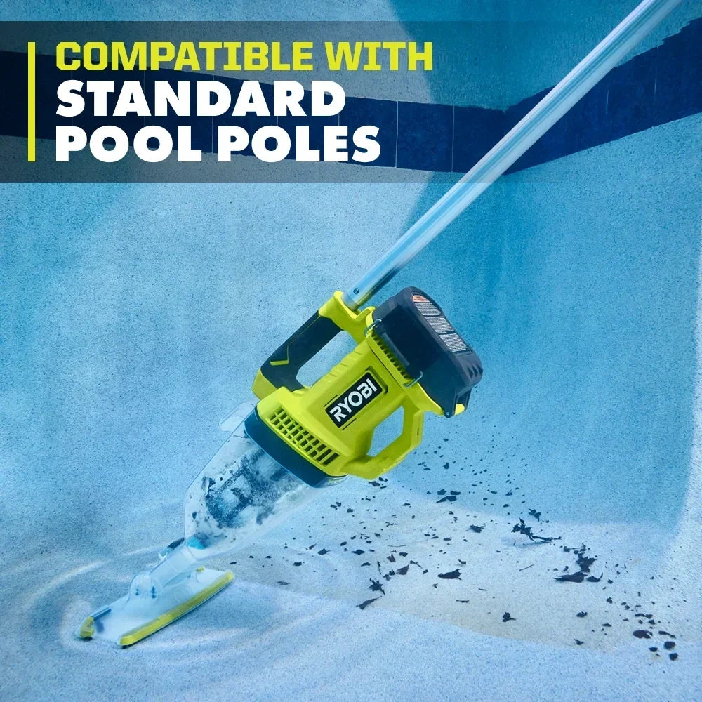 RYOBI 18V ONE+ Handheld Cordless Pool Vacuum Cleaner (Tool Only) with Floor Head