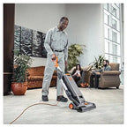 15-Inch Commercial Upright Vacuum Cleaner For Carpet And Hard Floors - Gray