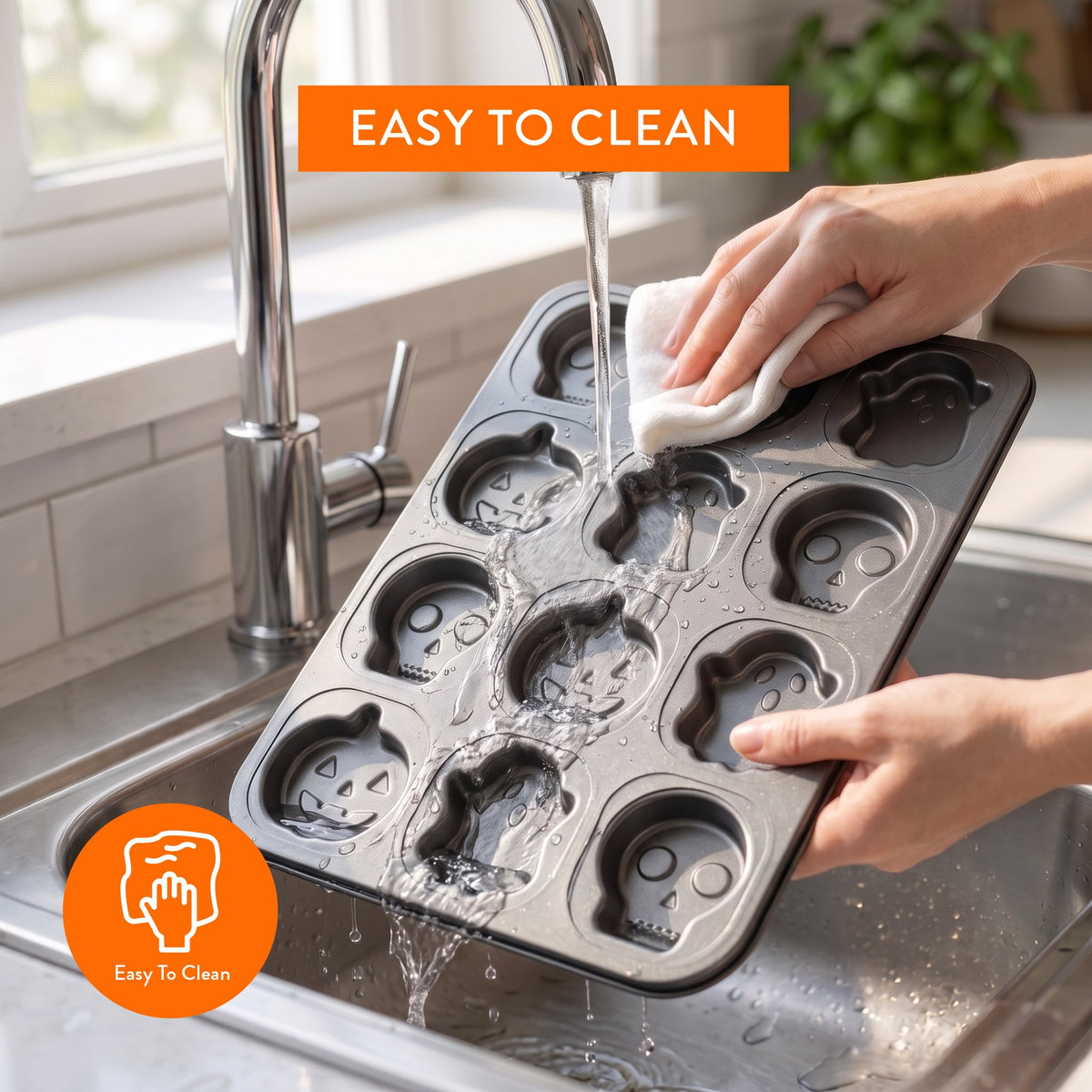 Way To Celebrate Halloween Cakelet Baking Mold 17" x 13" 12-Cavity