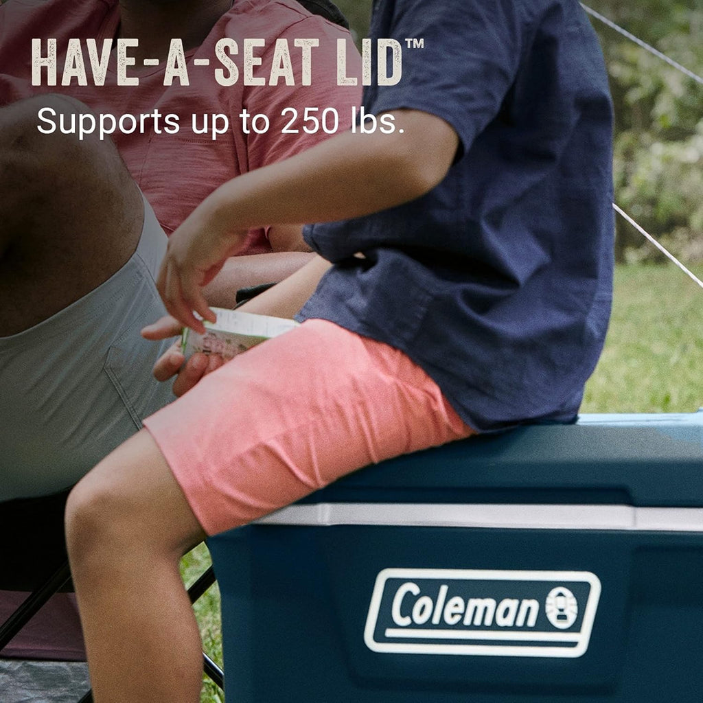Coleman Classic Series Insulated Wheeled Cooler, 100-Quart, Rock Grey - Wheeled
