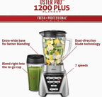 Oster Pro 1200 Blender With Glass Jar, 24-Ounce Smoothie Cup, Brushed Nickel
