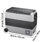 VEVOR Dual-Zone Car Refrigerator Freezer, 48QT - T45K