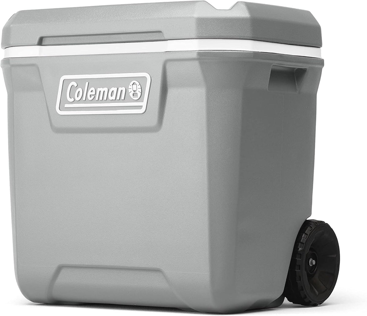 Coleman Classic Series Insulated Wheeled Cooler, 100-Quart, Rock Grey - Wheeled