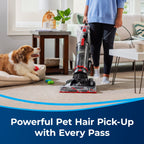 BISSELL PowerForce Helix Turbo Pet, Bagless, Upright Vacuum, Pet Friendly, Specialized Pet TurboBrush Tool, Wide Cleaning Path, Easy Empty Large