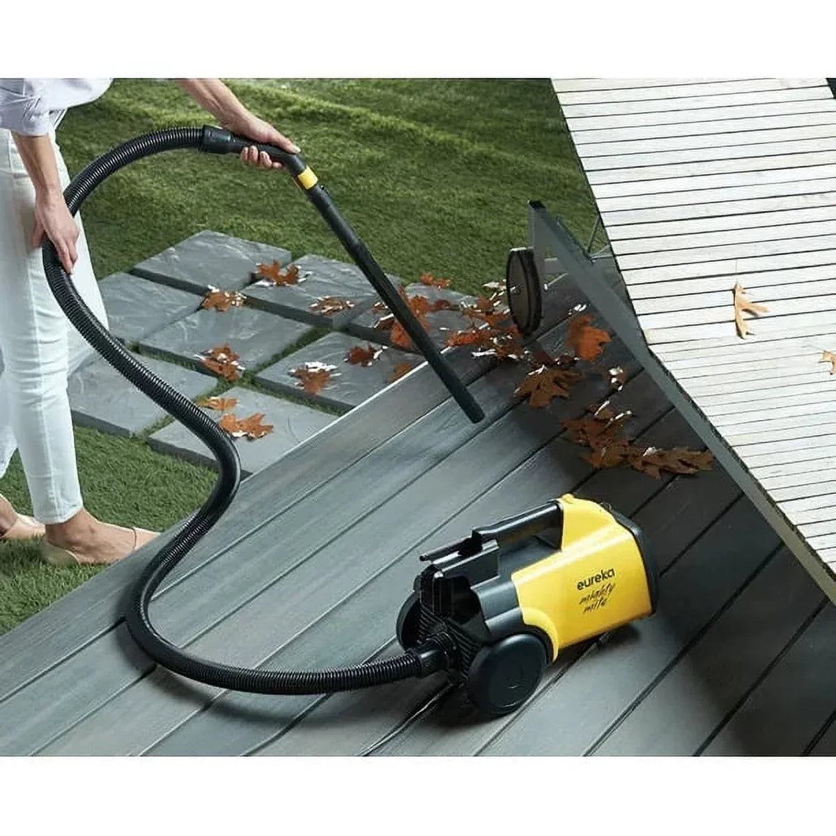 Eureka Mighty Mite Corded Canister Vacuum Cleaner, Yellow Pet - 3670G