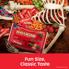 100 Grand Fun Size Halloween Chocolate Candy Bars, Halloween Candy Bulk, Crispy Crunchies and Milk Chocolate with Rich Caramel, 10 oz