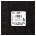 75 Count 6.5IN x 6.5IN Black Disposable Paper Napkins by Way To Celebrate