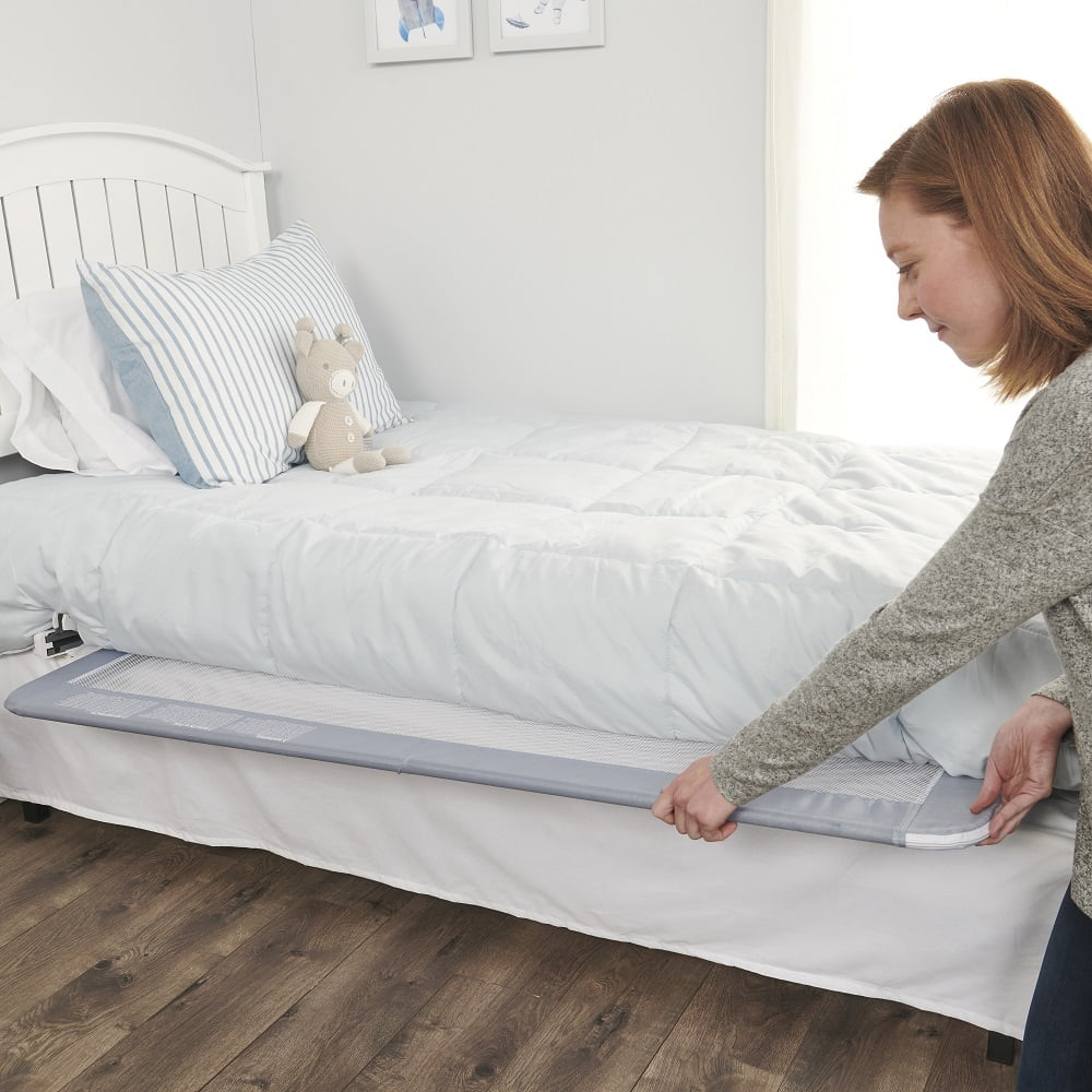 Regalo Extra Long Hideaway Metal Bedrail, Gray Baby/Toddler Safety Bed Rail