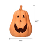 Jack-o'-Lantern Decoration, Terracotta, 13.5", Halloween by Way To Celebrate