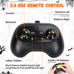 Firstness 2.4GHz Remote Control Car Halloween Inflatable Pumpkin Spider Blow ups Rc Car 360° Rotation, 3 Music and LED Lights, Aged 3+
