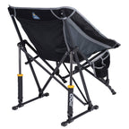 GCI Outdoor Pod Rocker Folding Rocking Camping Chair with Carry Bag, Black