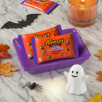 Reese's Unwrapped Chocolate Peanut Butter Creme King Size Mini Pumpkins, Candy Bag, 2.2 oz