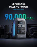 Anker SOLIX C300 DC Portable Power Station 90,000mAh 288Wh 300W LiFePO4 - C300 DC