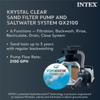 INTEX Ultra XTR Above Ground Pool 24ft x 12ft x 52in With 2 Floating Recliners And Mega Chill II Cooler