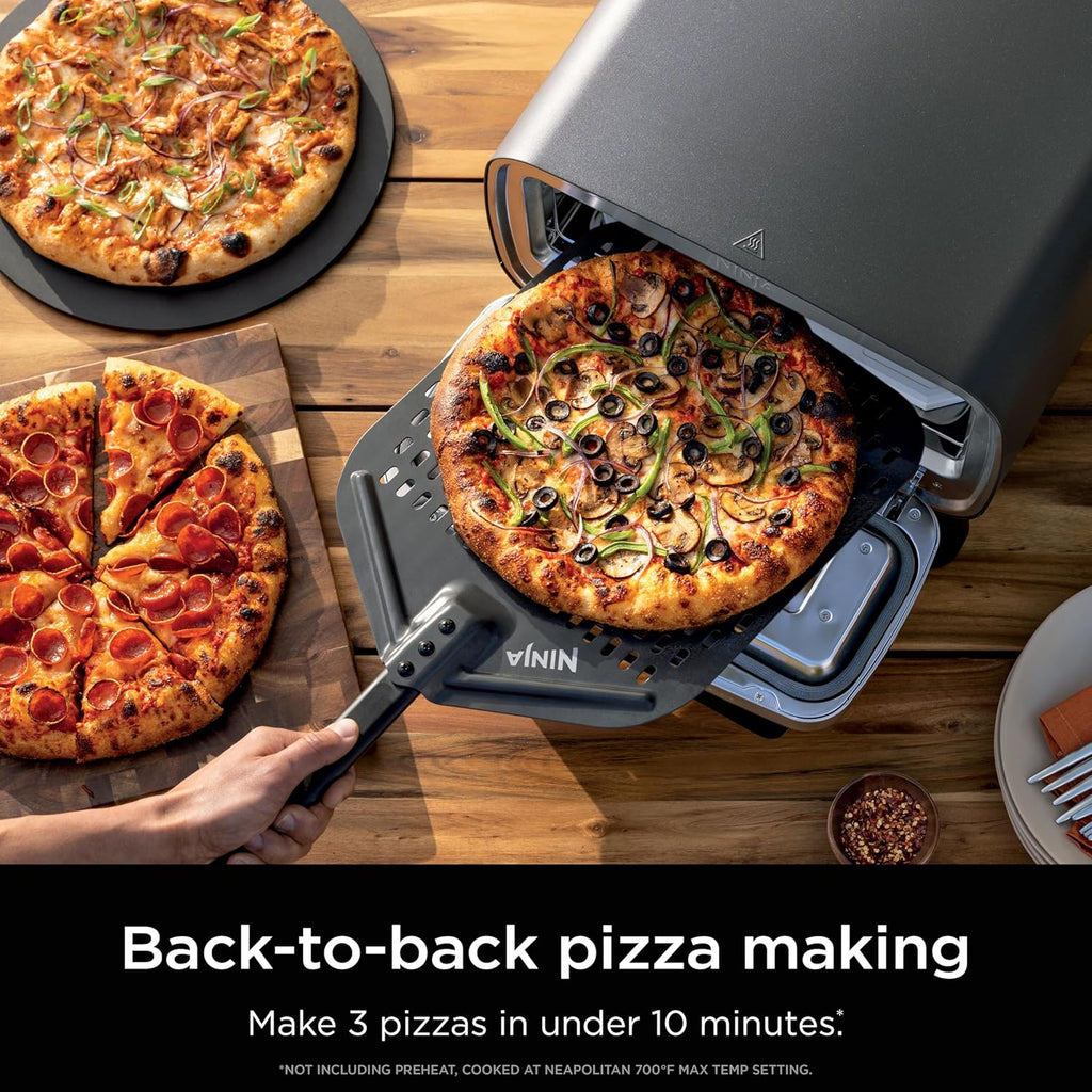 Ninja Artisan Outdoor Pizza Oven, 12-inch, Electric Heat, 700F Max Temperature - MO201