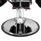 OmySalon Reclining Hydraulic Barber Chair, Black, 38.2 x 27.6 x 39.4 in