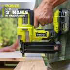 RYOBI 18V ONE+ AirStrike 18GA Brad Nailer Kit - P321 with 4.0 Ah Battery and Charger