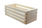 Hello Hobby Unfinished Wood Crate, 12 in x 5.5 in x 4 in