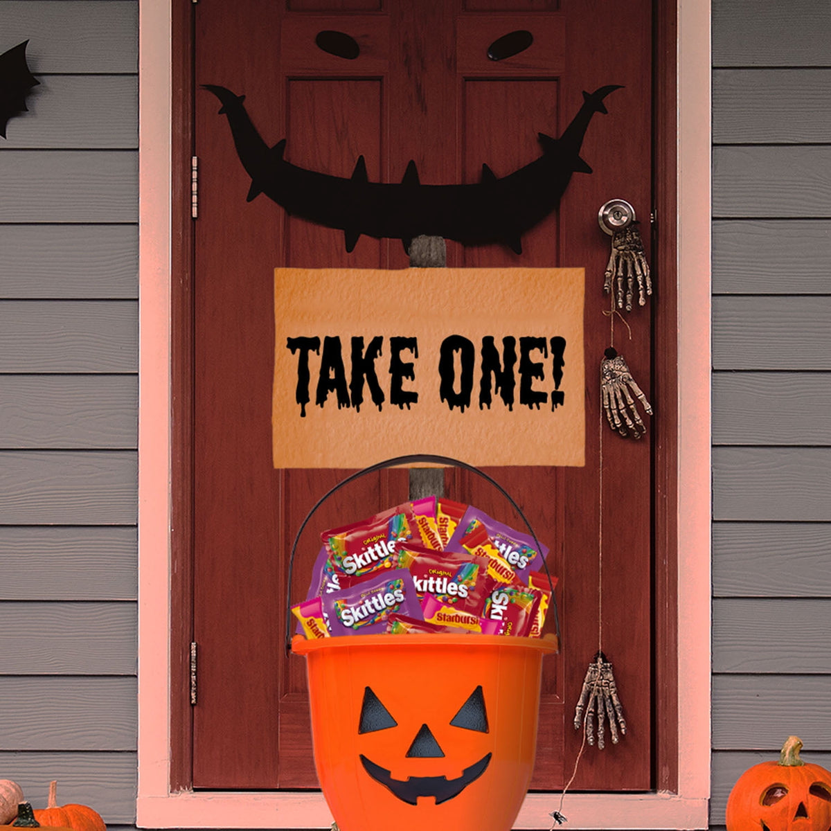 Skittles & Starburst Fun Size Chewy Halloween Candy Variety Pack