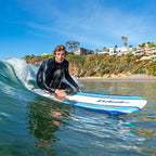 Wavestorm Classic Soft Top Foam 7ft Surfboard With Leash And Multiple Fins - AZ22-WSSF700-PIN