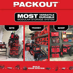 Milwaukee PACKOUT 22 in Rolling, Large and Medium Tool Box - 8426-8425-8424