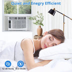 6,000 BTU 115V Window Air Conditioner With Reusable Filter - Cools Rooms Up To 250 Sq. Ft.