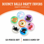 Bouncy Balls Party Favors, Multicolor, 12 Count, Halloween by Way To Celebrate