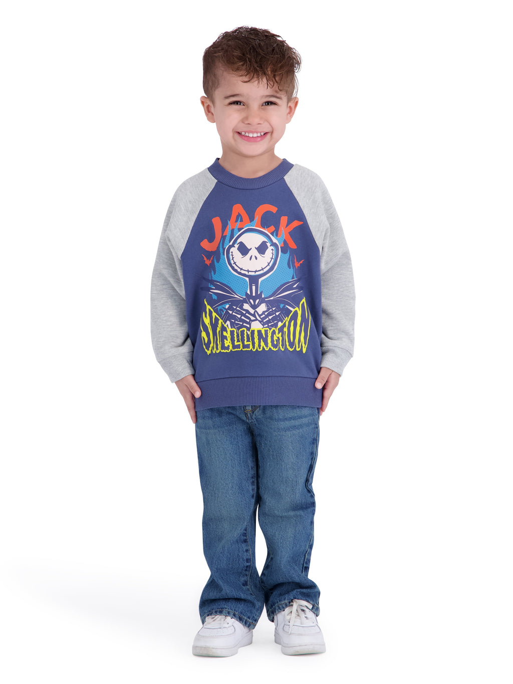 Nightmare Before Christmas Toddler Boy Long Sleeve Jack Skellington Sweatshirt