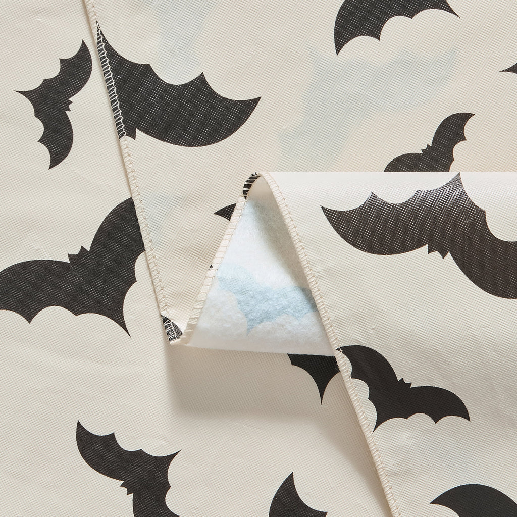 Way To Celebrate Halloween PEVA Tablecloth Indoor & Outdoor Table 60" x 84" - Bat Toss