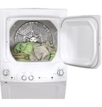 GE Unitized Spacemaker Washer 3.8 DOE cu. ft. With 5.9 cu. ft. Gas Dryer