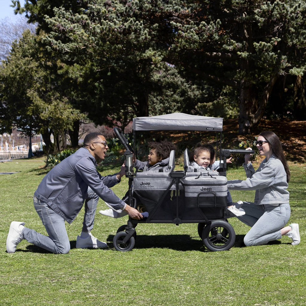 Jeep Wrangler Deluxe 4 Seater Stroller Wagon - Delta Children